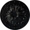 Ekena Millwork Foster Acanthus Leaf Ceiling Medallion (Fits Canopies up to 2 1/4"), 20 1/2"OD x 1 1/2"P, Jet Black CM20FOBLF - alternate 1